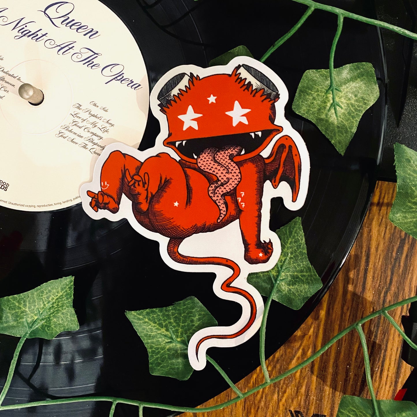 Demon Sticker (Brushed Metal)