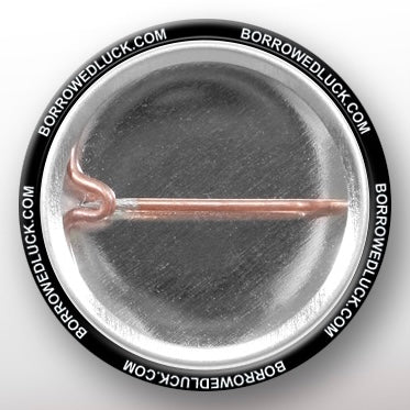 Stamp button, White Logo on black